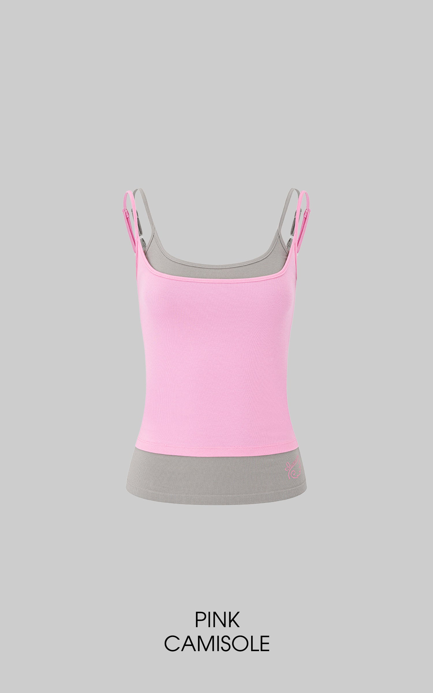 IAMXIAA Layered Contrast Camisole Tank Top