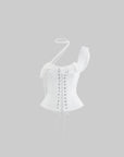 Rase le sol Áo Bustier Buộc Dây