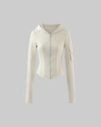 Rase le sol Fitted Hooded Zip Jacket