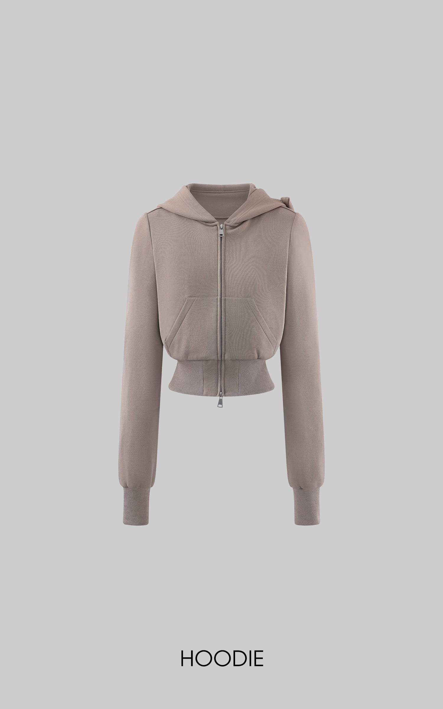 WARDEN EDGE 리본 후드 크롭 집업 후디 &amp; 플리츠 미니 스커트 세트