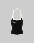 Rase le sol Two-Tone Ribbed Knit Tank Top