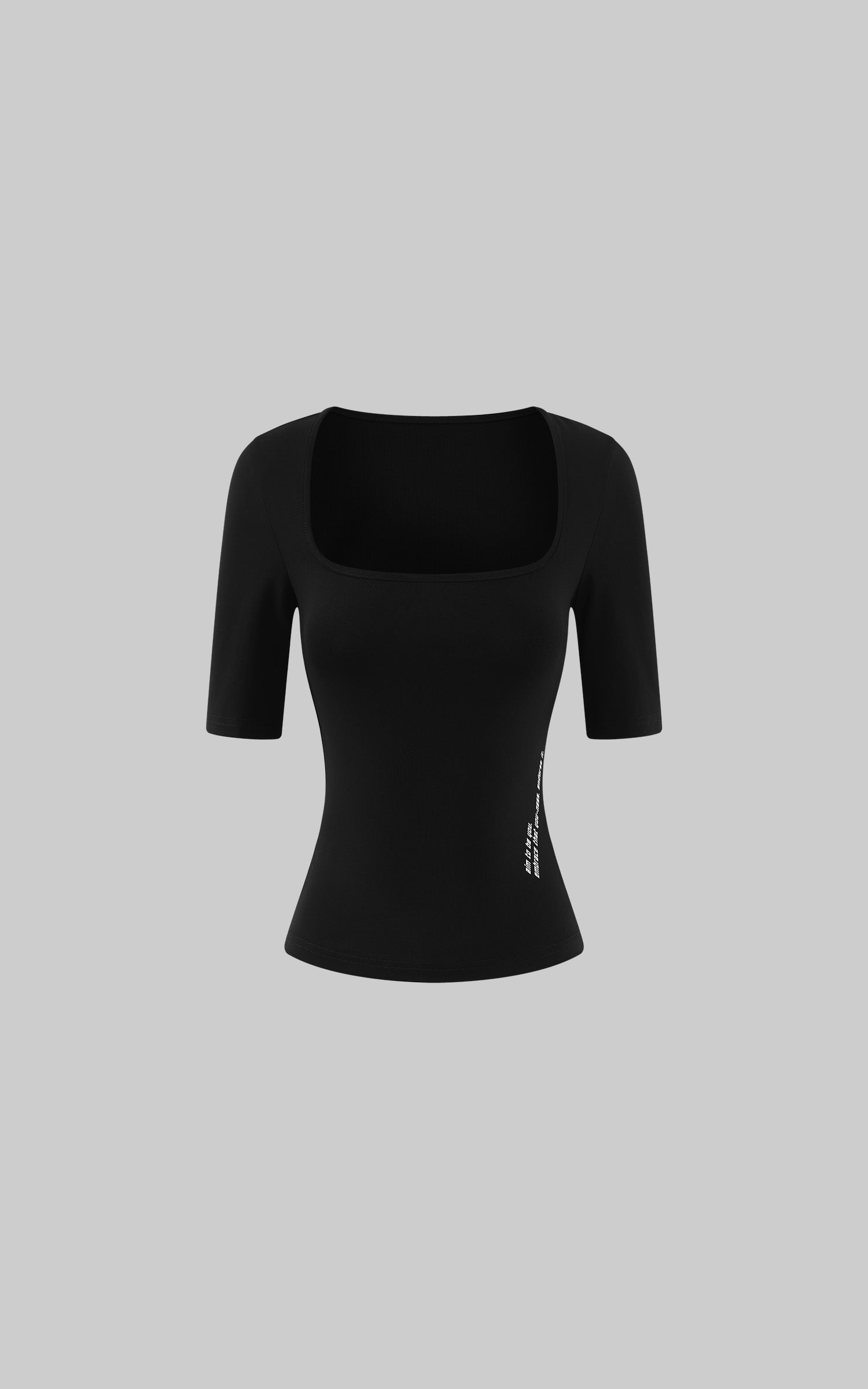WARDEN EDGE Sculpted Square Neck Fitted Top