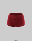 Hydrae Low-Rise Sculpted Micro Shorts with Curved Pocket Seams and Tailored Back Pockets