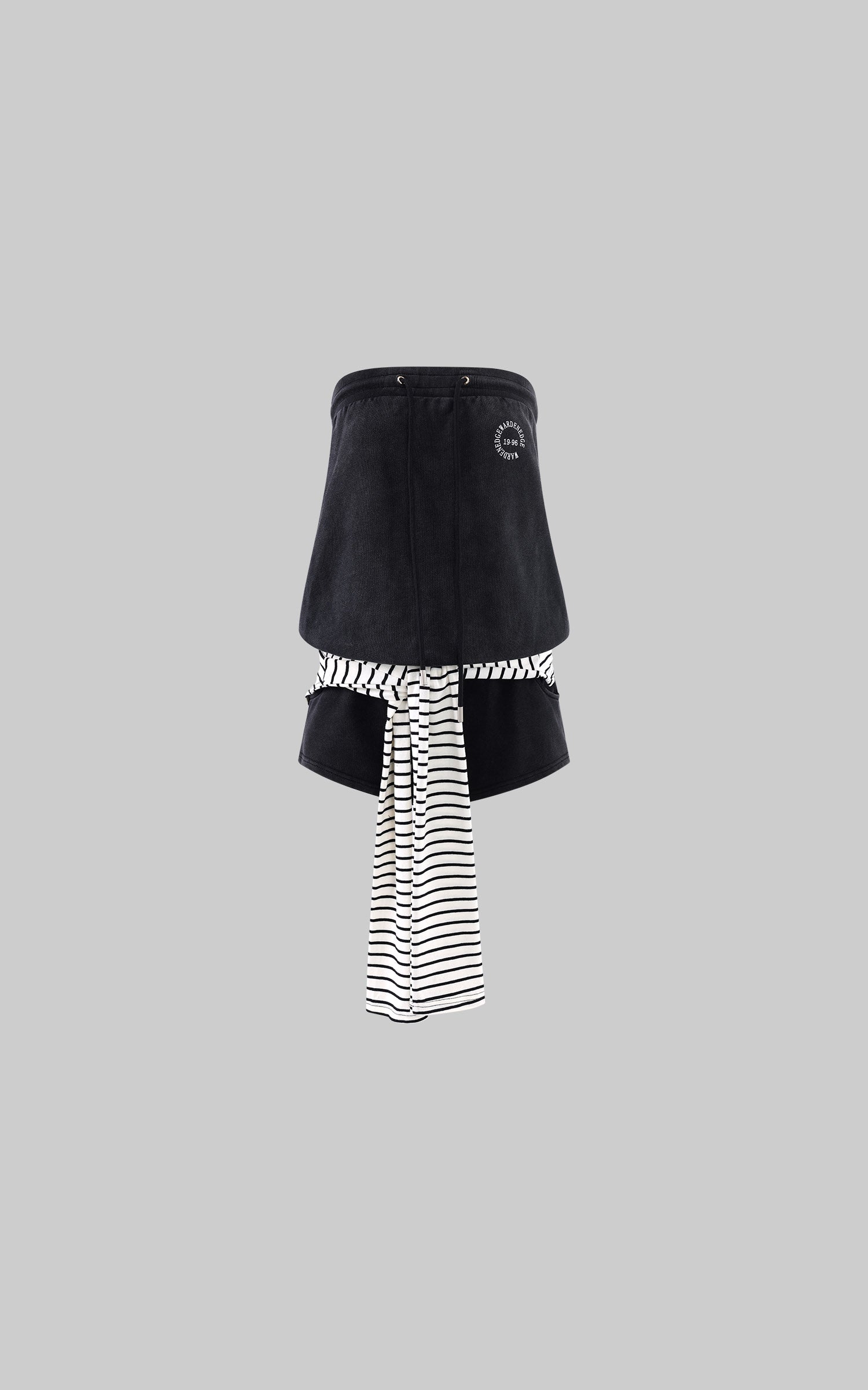 WARDEN EDGE Strapless Layered Shorts Set
