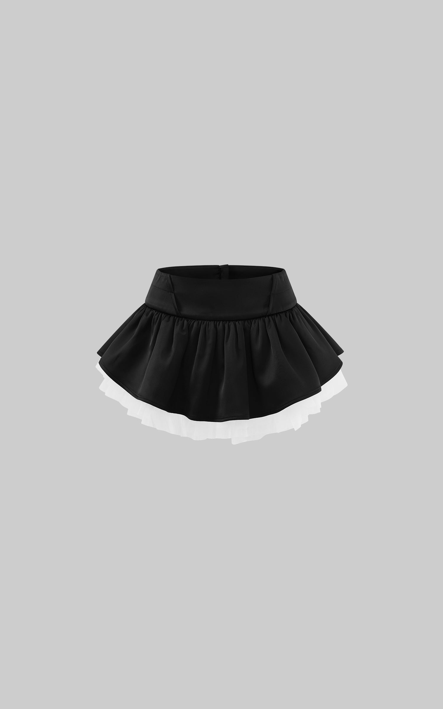 WARDEN EDGE ブラックミニスカート XS WARDEN EDGE レイヤードチュールパネルミニスカート – PINKPARKS
