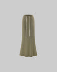 0122stepll Fitted Tee & Drawstring Maxi Skirt Set