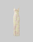 DreamyNerd Floral Mesh Slip Maxi Dress - PINKPARKS