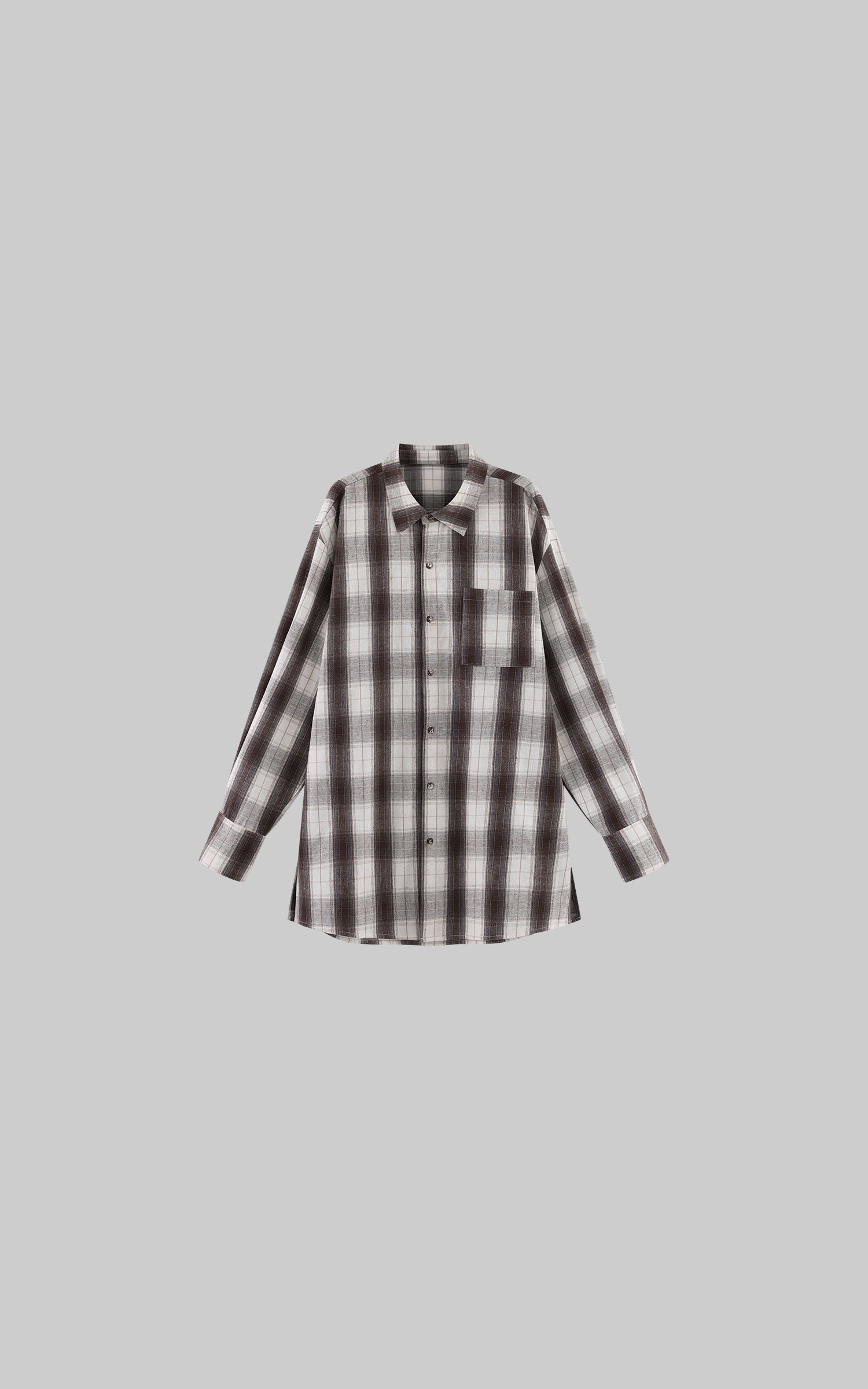 0122stepll After Hours Oversized Plaid Shirt