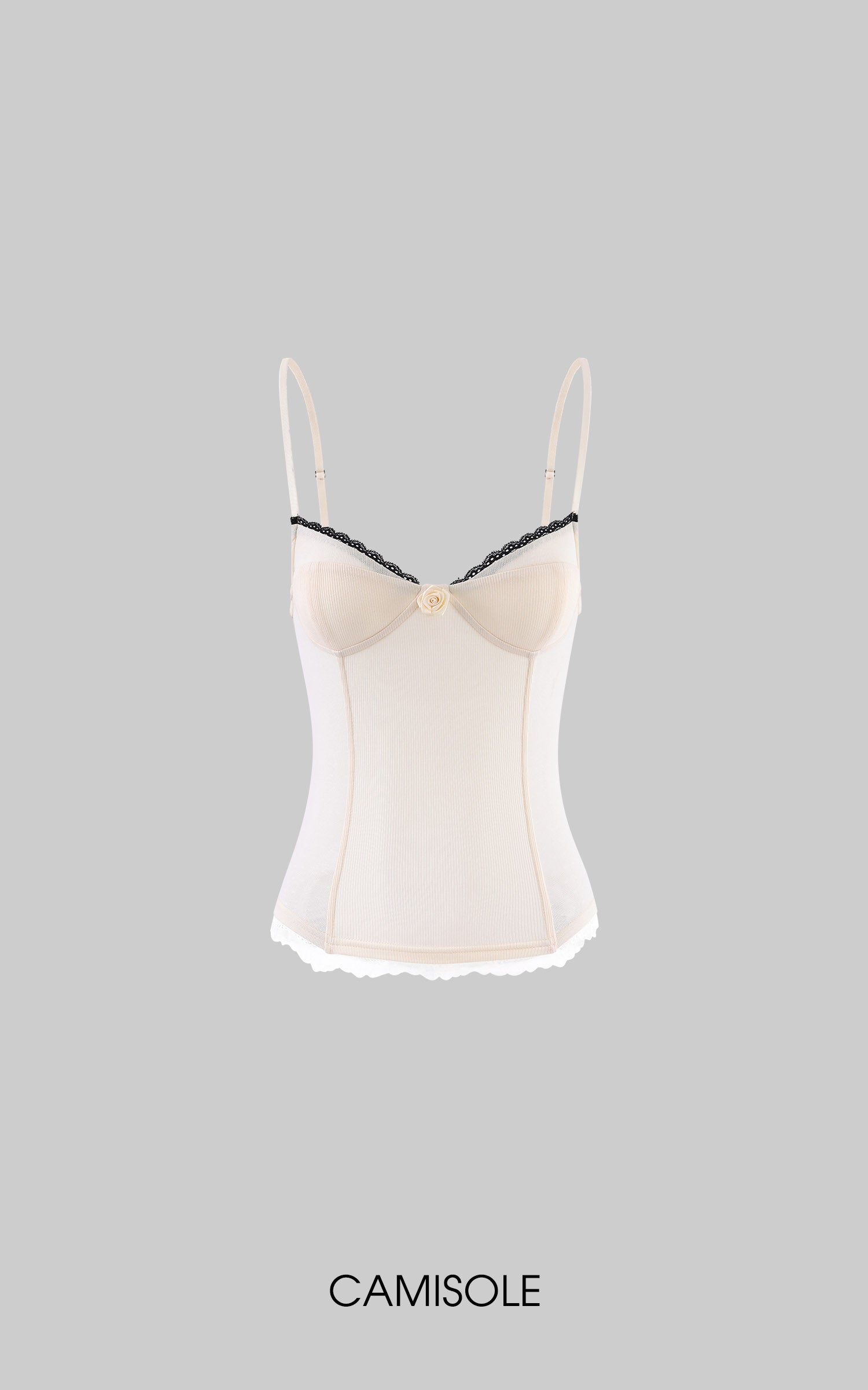 Rase le sol Lace-Trim Ruched Camisole &amp; Tiered Mini Skirt Set