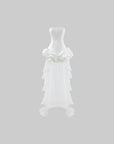 WARDEN EDGE Corset Ruffle Layered Asymmetric Dress