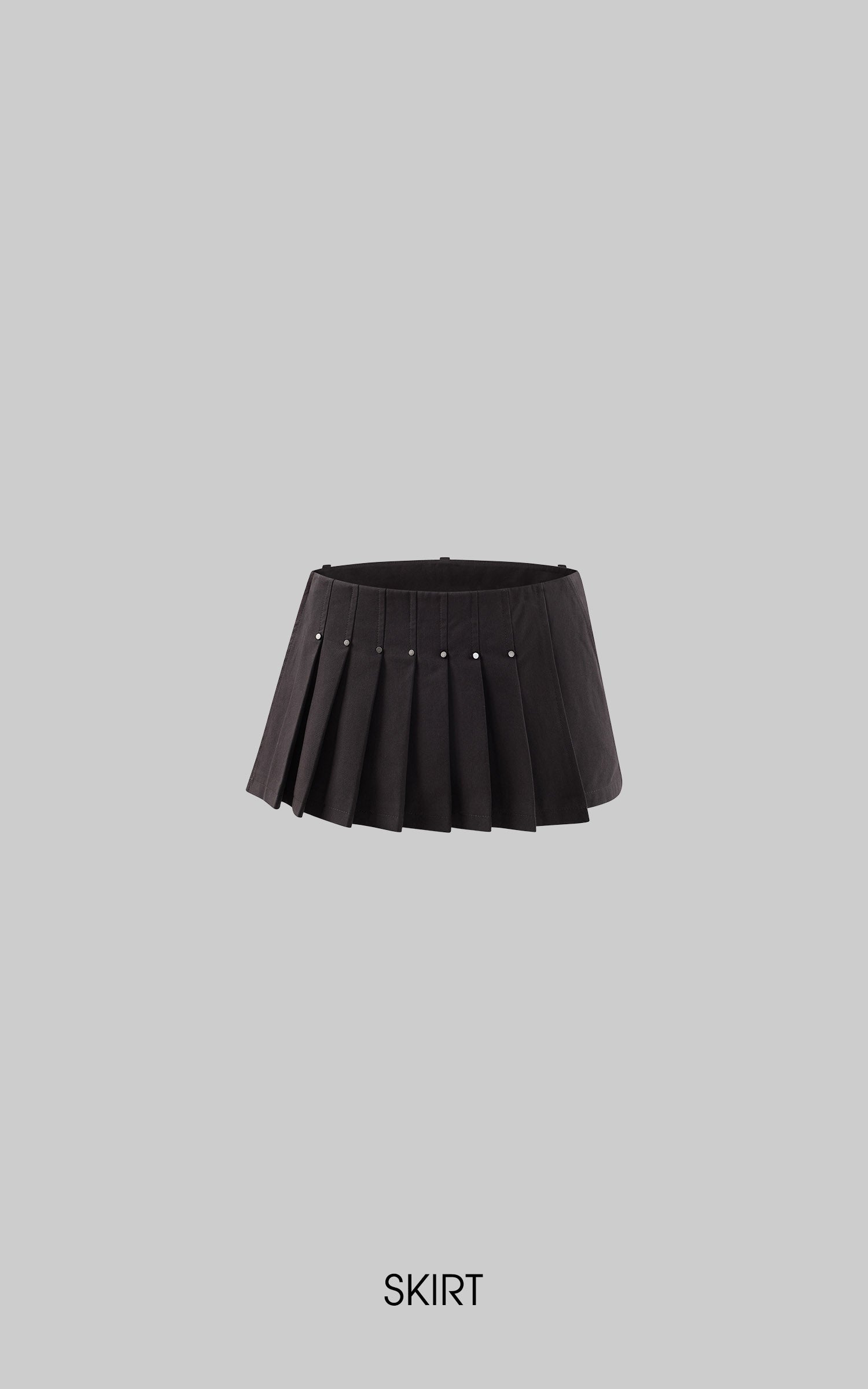 Rase le sol Mini-jupe-short plissée déstructurée