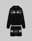 WARDEN EDGE Polar Knit Hoodie & Shorts Set