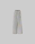 0122stepll Plaid Wide-Leg Drawstring Pants