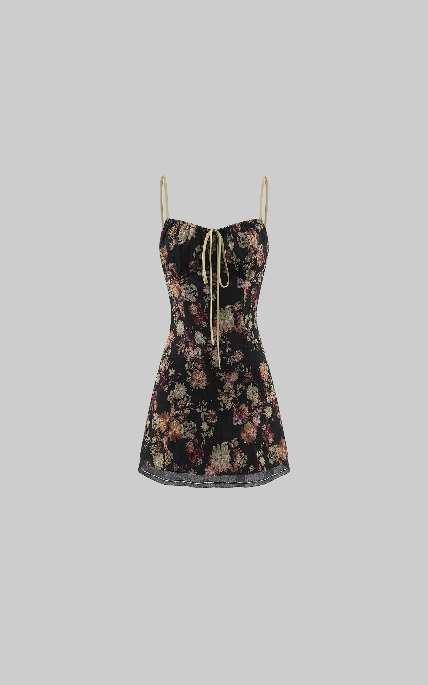 Hydrae Vintage Floral Slip Mini Dress