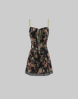Hydrae Vintage Floral Slip Mini Dress