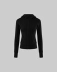 WARDEN EDGE Sculpted Zip-Up Hooded Jacket & Shorts Set