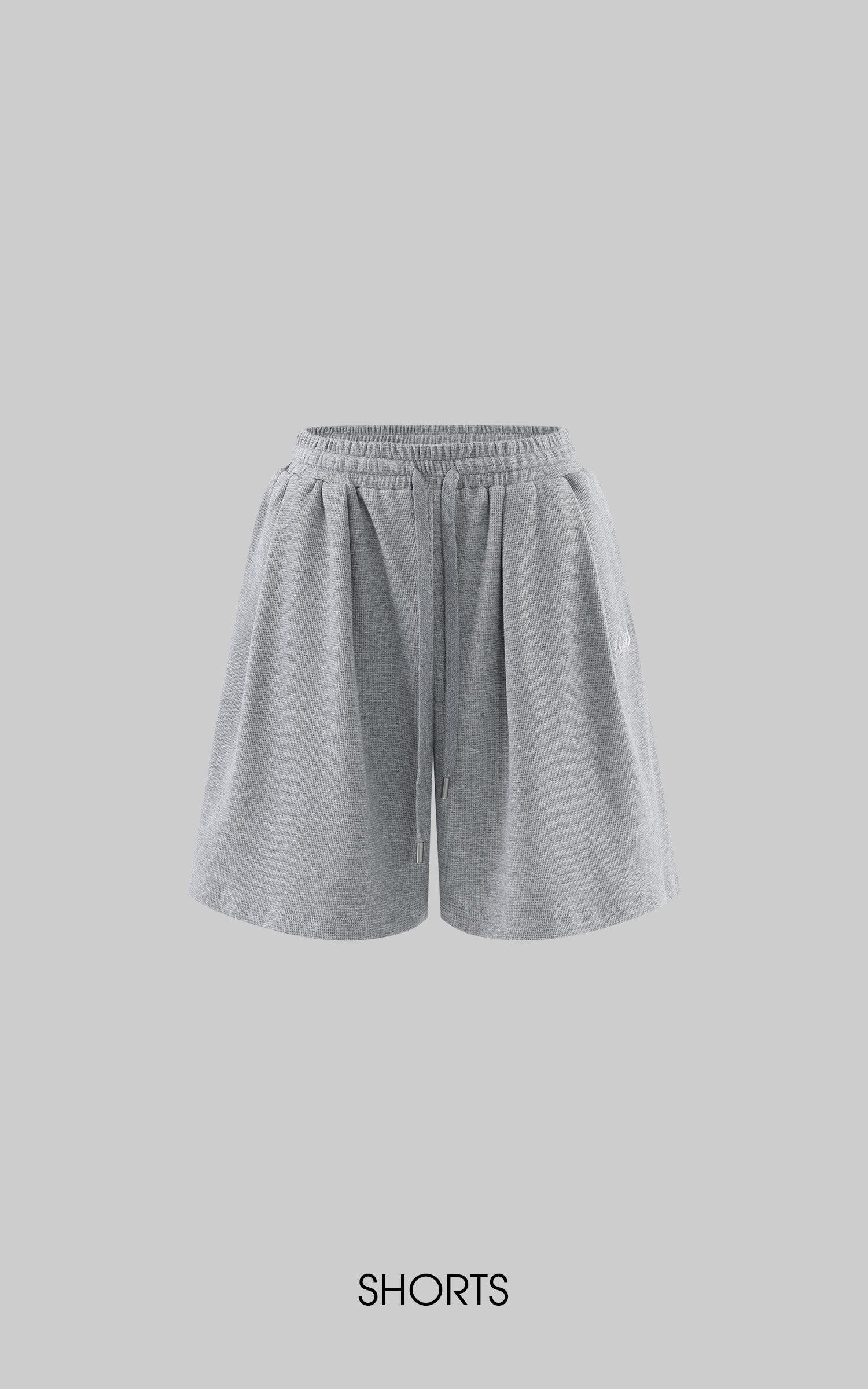 WARDEN EDGE Off-Duty Waffle Hoodie &amp; Shorts Set