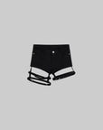 Rase le sol Bondage Strap Black Shorts