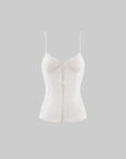 Rase le sol Ensemble Caraco en Dentelle Transparente & Bloomer Bouffant