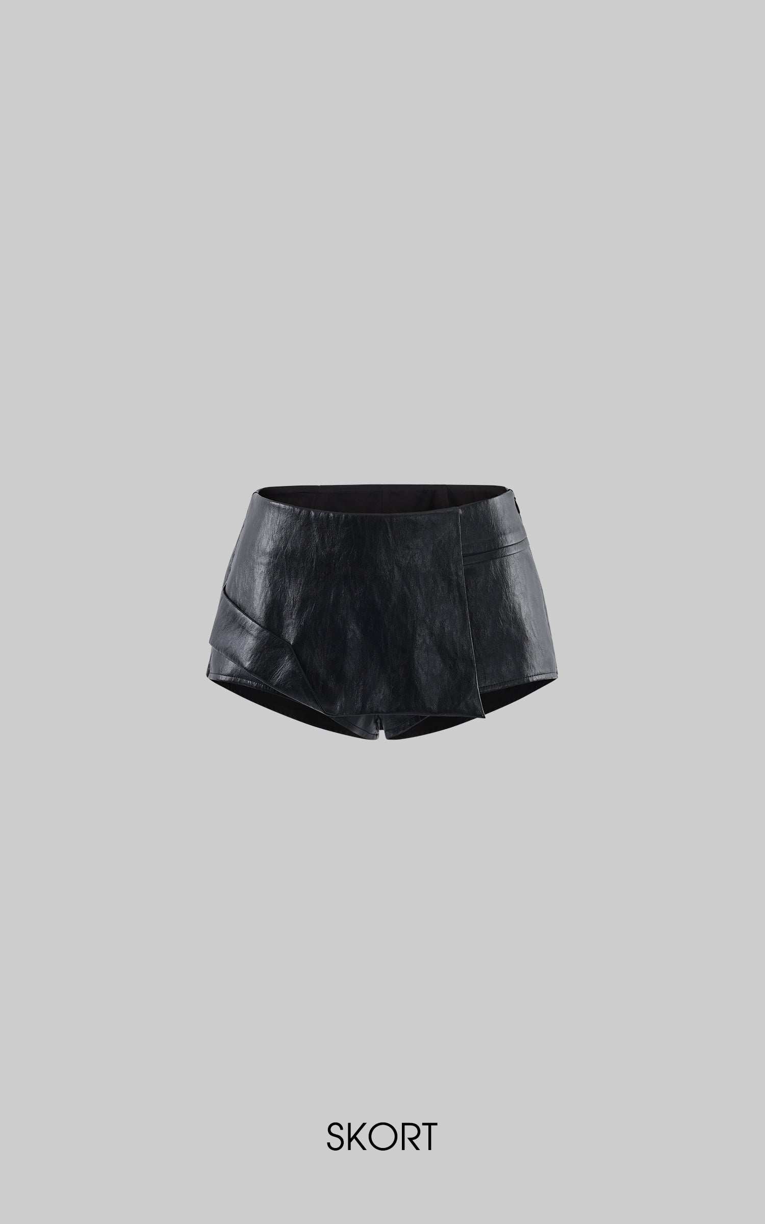 Rase le sol Draped Top &amp; Asymmetric Skort Set