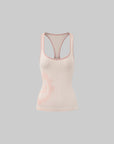 Rase Le Sol Contrast Frame Print Ribbed Fitted Top - PINKPARKS