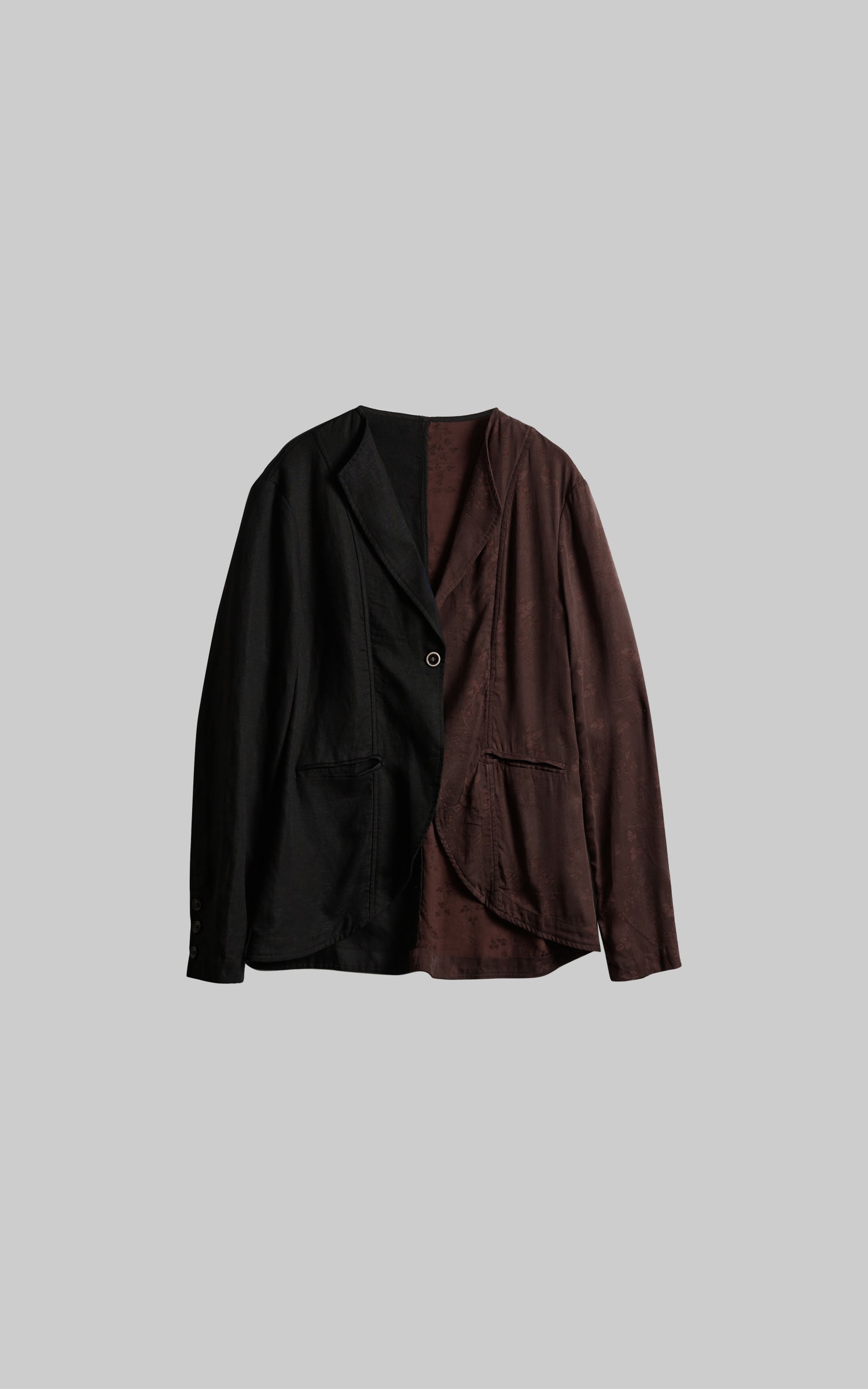DOINDULGE Deconstructed Spliced Blazer