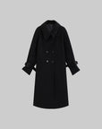 WARDEN EDGE Oversized Wool Coat with Double Pockets