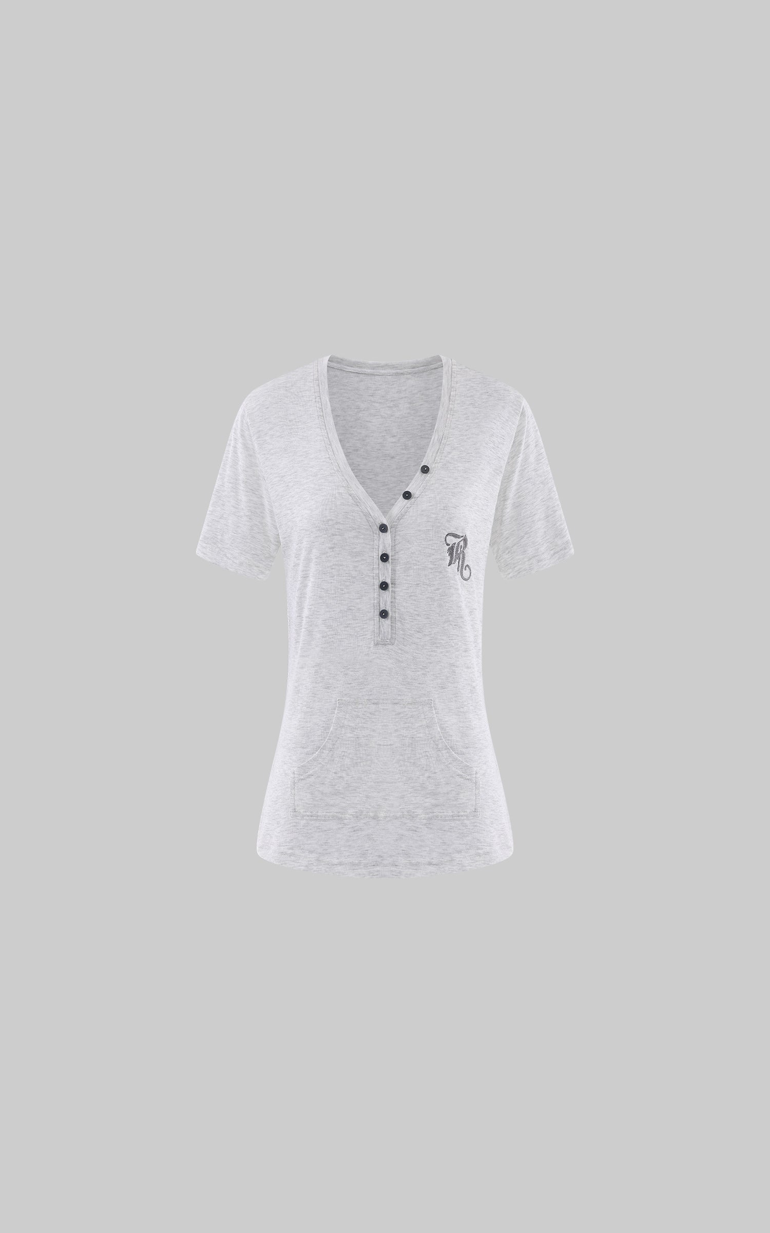 Rase le sol Washed Henley Jersey T-Shirt
