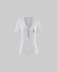Rase le sol Washed Henley Jersey T-Shirt