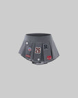 WARDEN EDGE Varsity Patch Pleated Micro Skirt