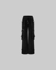 Rase le sol Multi-Pocket Utility Wide-Leg Cargo Pants