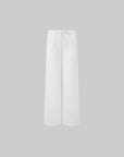 IAMXIAA Pantalon large à cordon taille basse