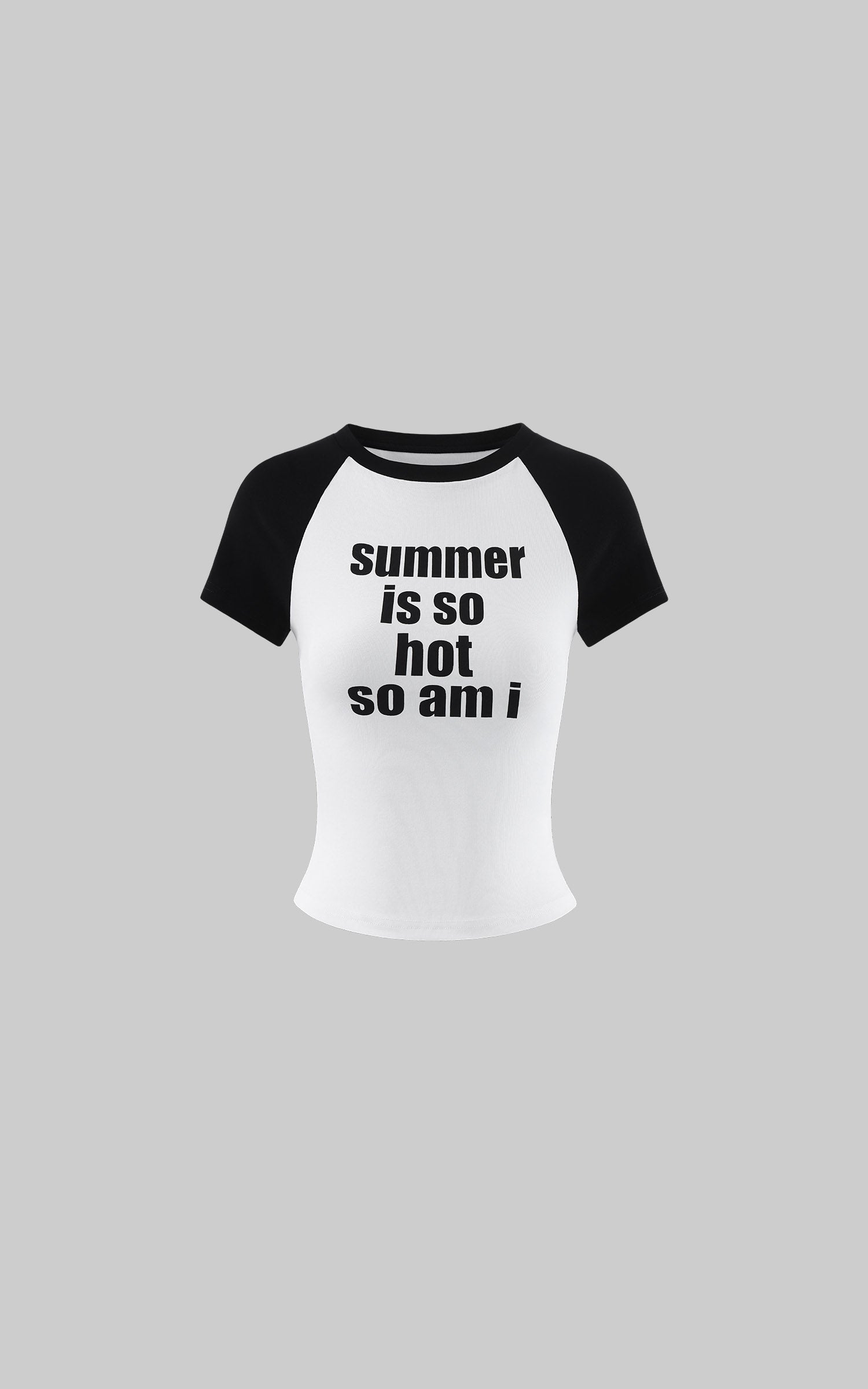 WARDEN EDGE “SUMMER IS SO HOT SO AM I” Raglan Baby Tee