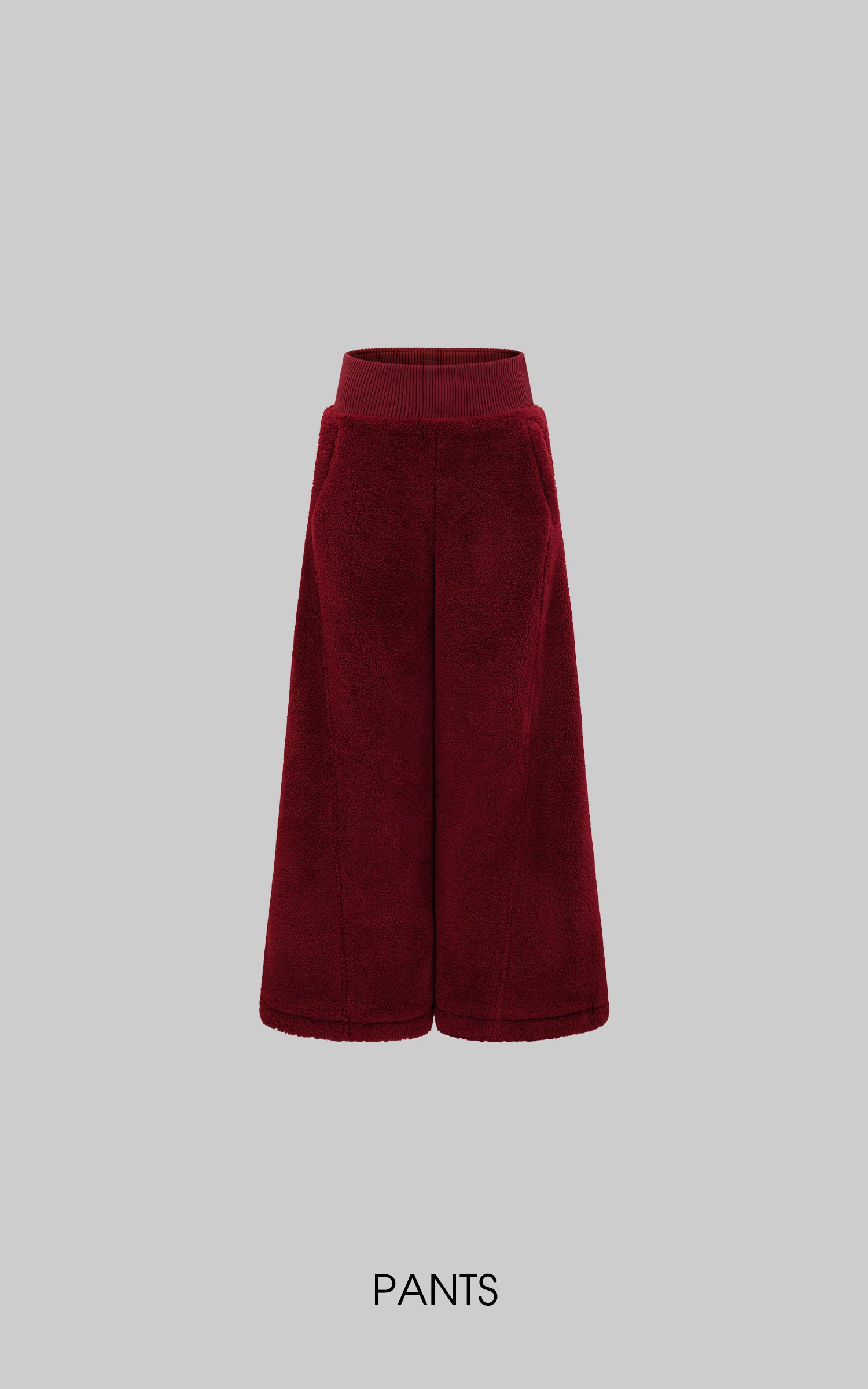 Rase le sol Oversized Red Fleece Lounge Set