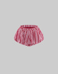 WARDEN EDGE Vintage Graphic Tank & Lace Plaid Bralette Bubble Shorts Set