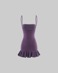 Rase le sol Ruched Mermaid Hem Dress