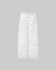 IAMXIAA Ruched Wide Leg Pants High Waist Casual Trousers