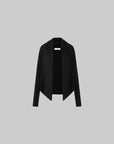 IAMXIAA Draped Tie-Front Long Sleeve Cardigan