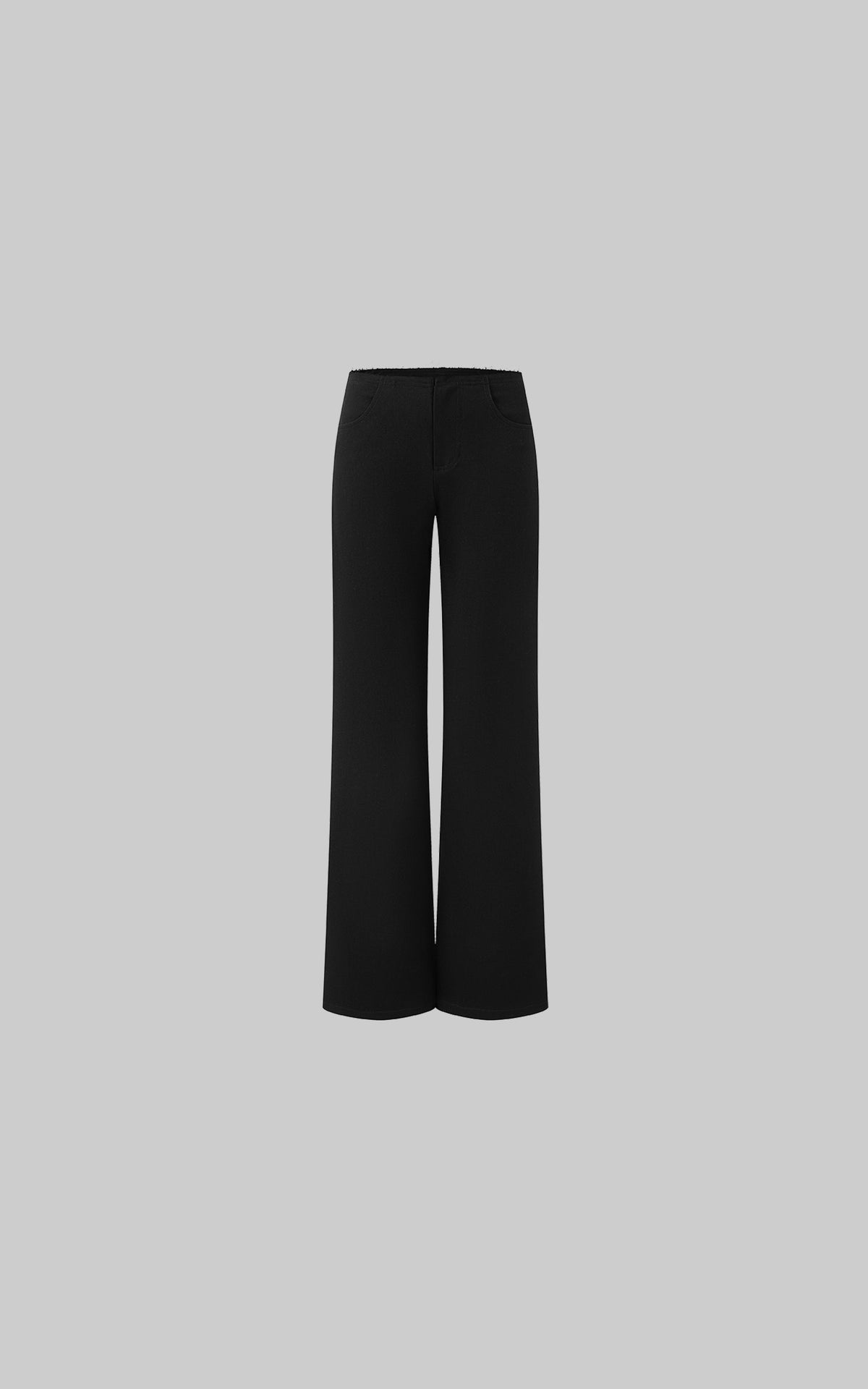 IAMXIAA Low-Rise Raw-Edge Tailored Flared Pants