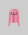 Rase le sol Distressed Logo Long Sleeve T-Shirt