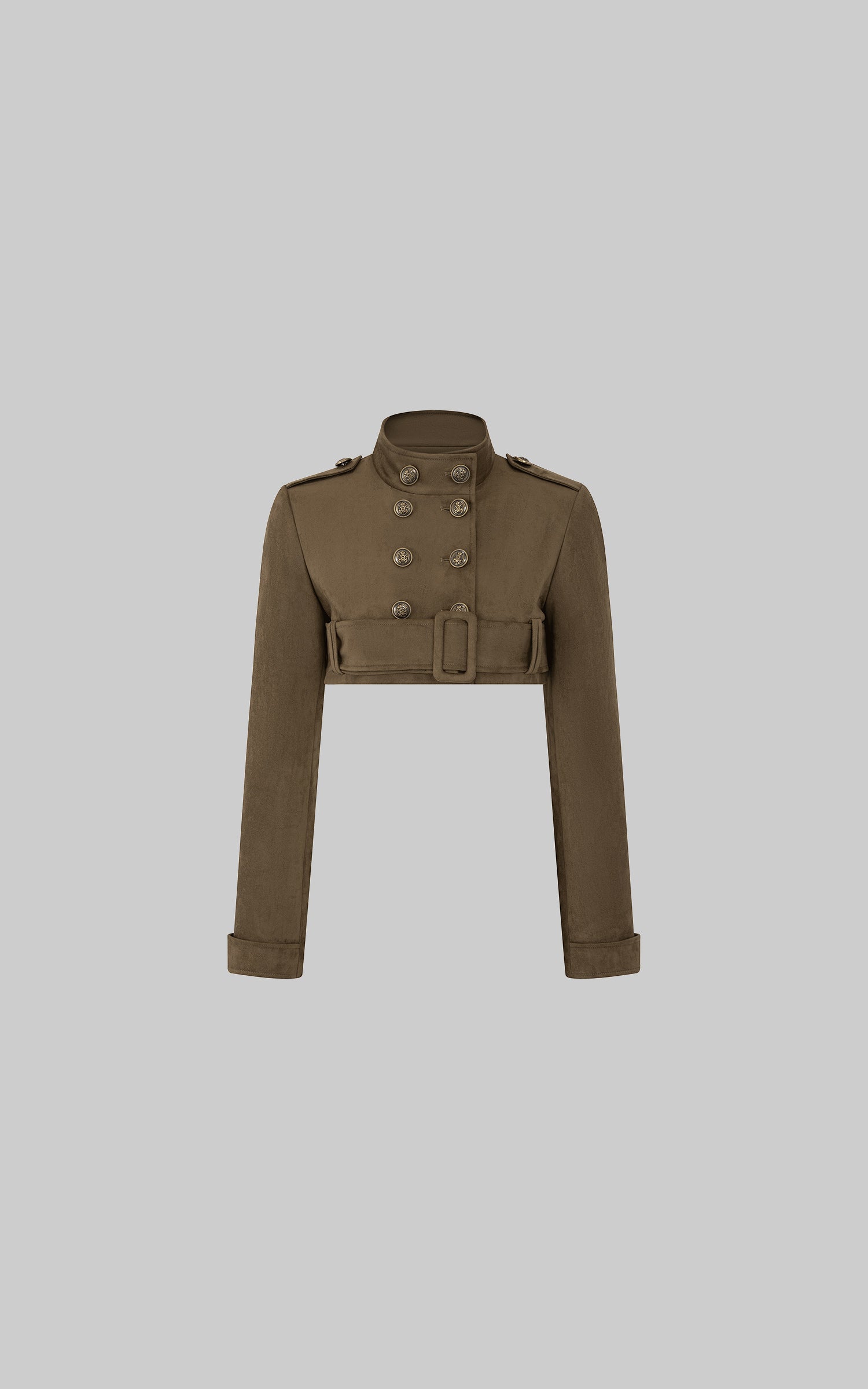 IAMXIAA Military Belted Ultra Cropped Jacket