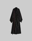 DOINDULGE Deconstructed Wrap Jacquard Long Knit