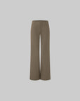 IAMXIAA Low-Rise Raw-Edge Tailored Flared Pants