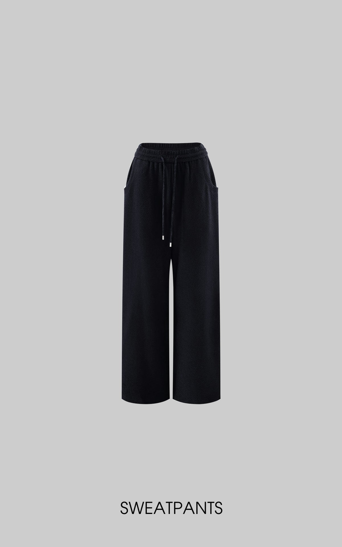 WARDEN EDGE Textured Fleece Cropped Hoodie &amp; Wide Leg Sweatpants Set