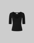 IAMXIAA Square Neck Seam Detail Top
