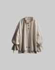 DOINDULGE Textured Gathered Sleeve Blouse