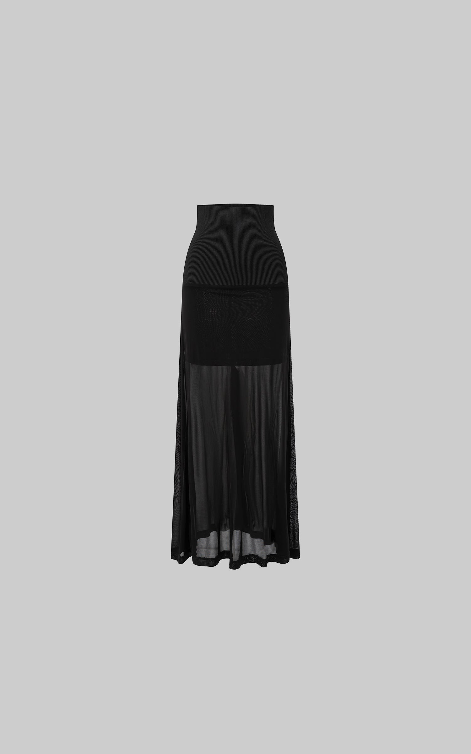 IAMXIAA Sheer Mesh Maxi Skirt