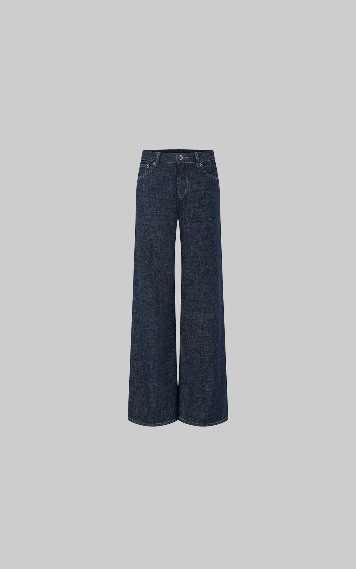 IAMXIAA Dark Wash High-Waisted Wide-Leg Jeans