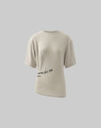 Rase le sol Ruched Waist Gothic Text Fitted T-Shirt - PINKPARKS