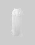 Rase le sol Layered Ruffle Sheer Skirt - PINKPARKS